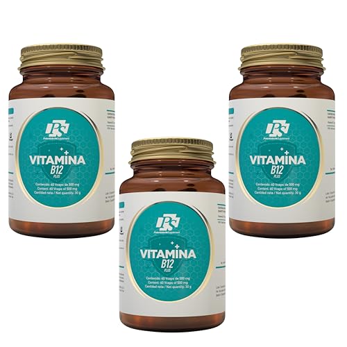 PS Vitamina B12 Plus PACK 3x2 - Cianocobalamina para Energía, Reducción de Fatiga y Apoyo al Sistema Nervioso | 180 Cápsulas Vegetales
