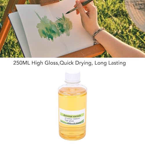Barniz protector transparente de 250ml contra polvo para pintura al óleo 3