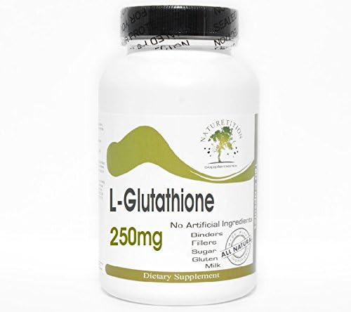 L-Glutathione 250mg ~ 100 Capsules - No Additives ~ Naturetition Supplements