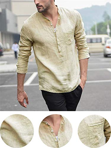 FNKDOR Primavera ed Estate Uomo Casuale Slim