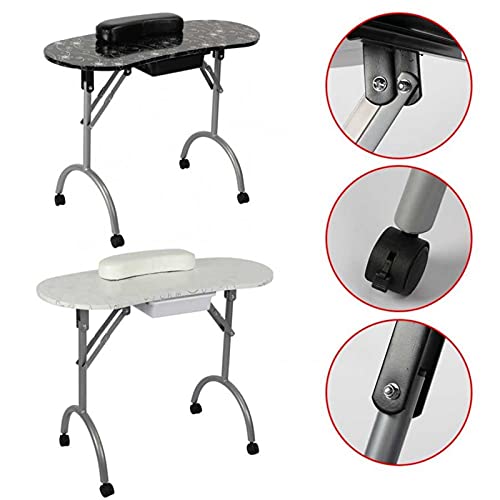 ACYY Tragbare Maniküre-Tabelle Faltender High Density Board Faltbare Nagelkunst Schreibtisch Mit Tasche Maniküre… – Bild 4