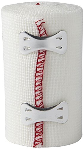 Medline Sure-Wrap Elastic Bandage with Clips, Latex Free, Non Sterile, 3
