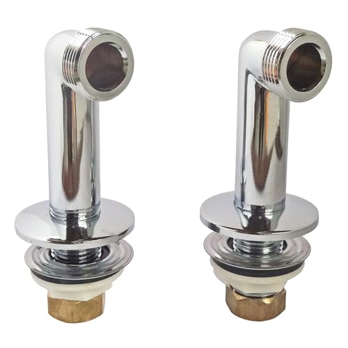 SOMATHERM FOR YOU, Raccord colonette avec rosace M15/21 M20/27 - Raccord sur gorge pour robinetterie - Rosace 70mm - Compatible baignoire entraxe 150mm - Eau...