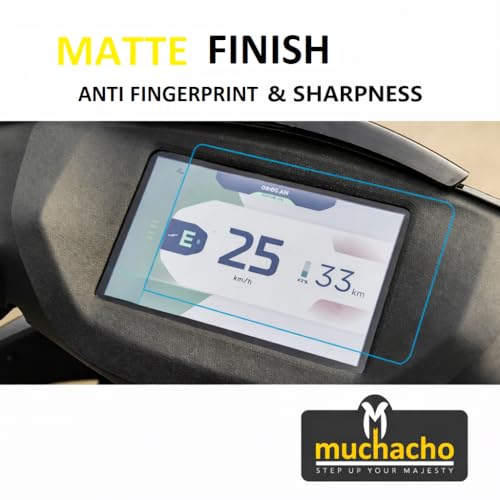 Image of Muchacho Screen Protector Screen Guard for Electric scooter Ather 450x (Not a Tempered Glass) with Easy Installation Kit (Matte Finish)