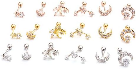 Amazon Ed70片耳用 g ピアス ボディーピアス ボディピアス つけっぱなし ラブレット トラガス セカンドピアス サージカルステンレス 軟骨ピアス 4 Gold ボディピアス 通販