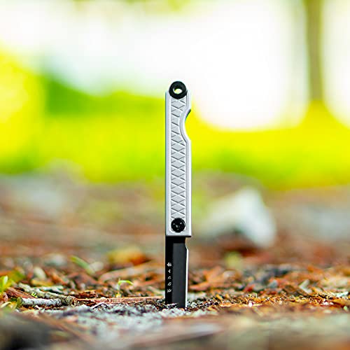 Statgear Pocket Samurai Folding Tanto Micro Knife - Slipjoint Edition | Small Edc Mini Knife | Gray #TOP4