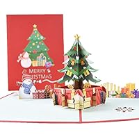Tarjeta De Navidad 3D Exquisito Diseño De árbol De Navidad Tarjeta De