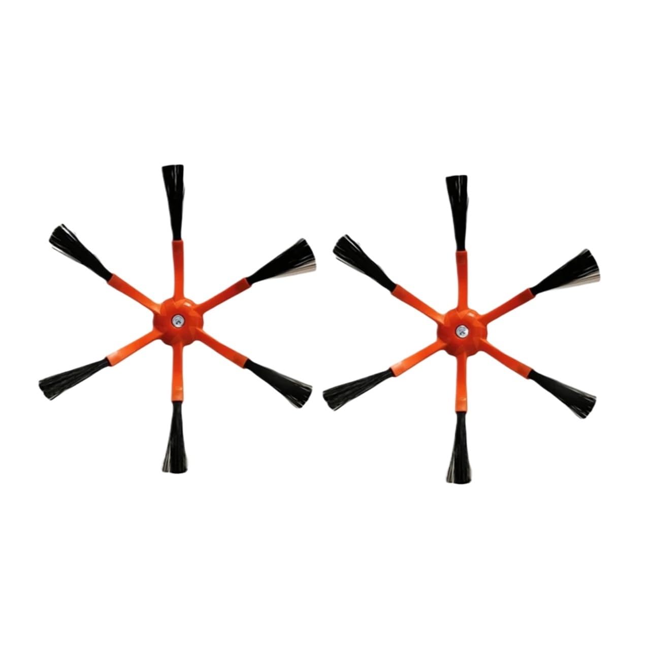 Robot Vacuum Side Brush,Compatible for Xiaomi, Compatible for Roborock，S50 S51 S55 S5 S6 1S Parts(6-Armed red 2pcs)