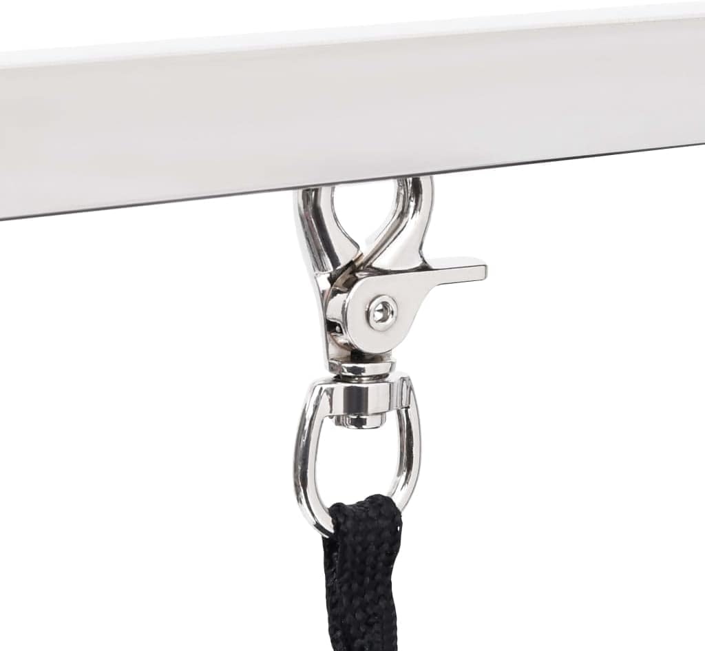 Mesa de aseo plegable de altura ajustable para perros y gatos, mesa de aseo profesional, 90 x 60 x 76 cm, color negro