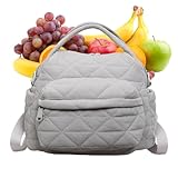 Bolso bandolera para mujer, bolsos suaves con múltiples bolsillos, para mujer, para familia, amigos, trabajo, viajes, compras, viajes, reuniones y diario, gris, Se référer au descriptif