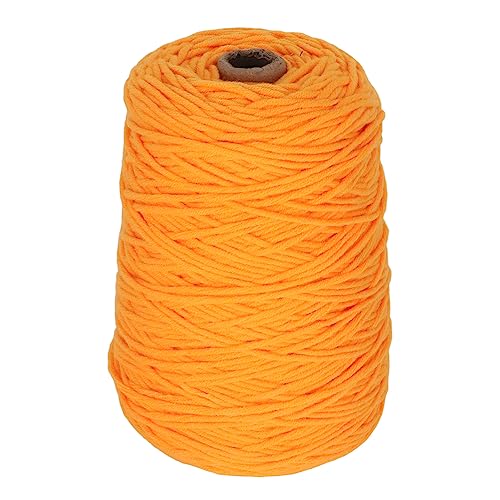 Hilo de alfombra naranja para decorar el hogar mediante tejido de accesorios y cojines 2
