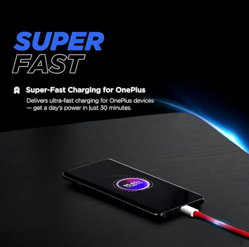 Image of 120W Dash Charge USB to Type-C Cable, 1M Length, Flex Resistant, Fast Charging, Red