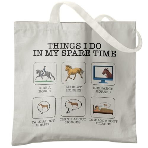 Horse Canvas Tote Bag for Women