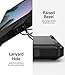 Ringke Fusion X Case Designed for Galaxy Note 10 Plus, Galaxy Note 10 Plus 5G Clear PC Shock Proof Designed with QuikCatch Strap Hole - Black