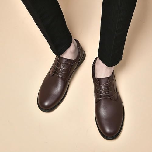 Men's Luxury Patent Leather Dress Shoes Lace Up Oxford Business Formal Footwear2