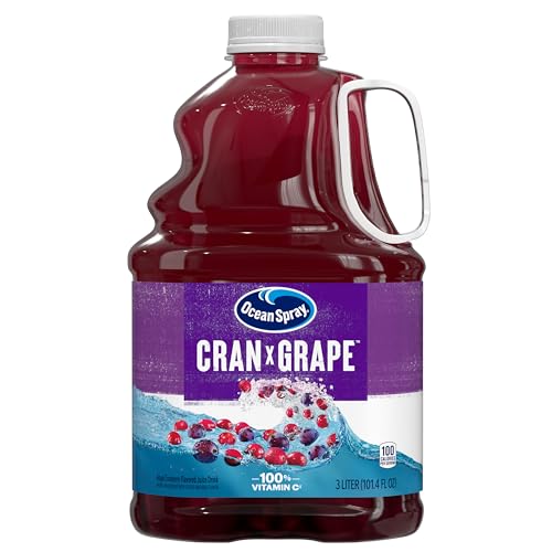 Image of Ocean Spray Cran-Grape Cranberry Grape Juice Drink, 101.4 Fl Oz Bottle (Pack of 1)