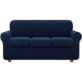 Couch Covers for 3 Cushion Couch Sofa, NORTHERN BROTHERS 4 Pieces Stretch Soft Sofa Couch Slipcovers...