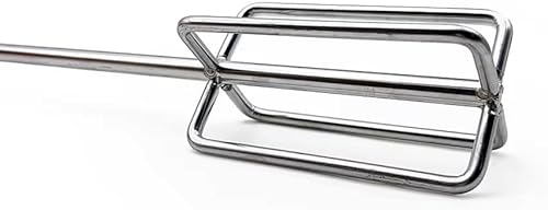 Miniatura 2 de Agitadormezclador de taladro de acero inoxidable - Herramienta de cerveza casera con accionamiento hexagonal de 14 pulgadas (resistente)