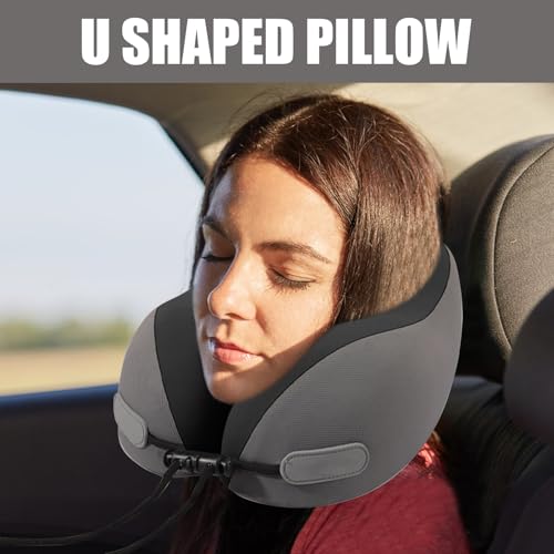 Coussin de nuque en mousse profilée en forme de U avec sac