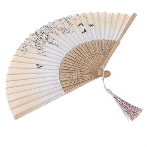 Ventilador decorativo de bambu requintado, ventilador pessoal elegante, portátil para dias quentes d
