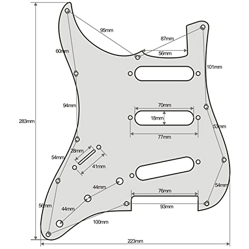 KLKL Ensemble De Pickguard Gaucher SSS Boutons De La Plaque Arrière Ton Volume Couvertures De Ramassage pour 11 Trous St… - Les Beatles, Paul McCartney, John Lennon, RIngo Starr, George Harrison KLKL Ensemble De Pickguard Gaucher SSS Boutons De La Plaque Arrière Ton Volume Couvertures De Ramassage pour 11 Trous St… – Image 3