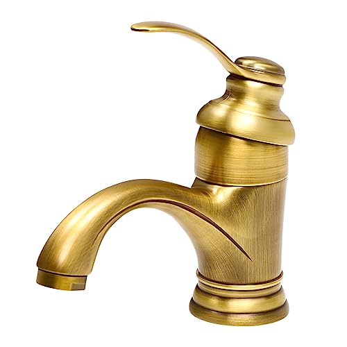 Robinetterie Vintage Robinetterie Salle de Bain Cuisine Évier Robinetterie Antique Mitigeur d'évier Robinet d'évier