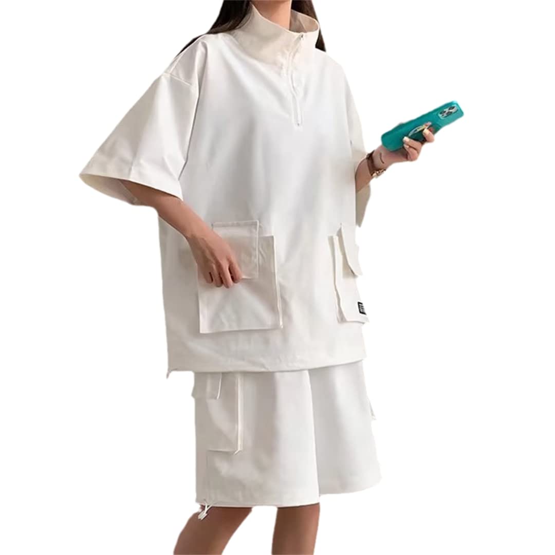Ensemble 2 pièces homme pour éviter la chaleur avec un short blanc léger - 7