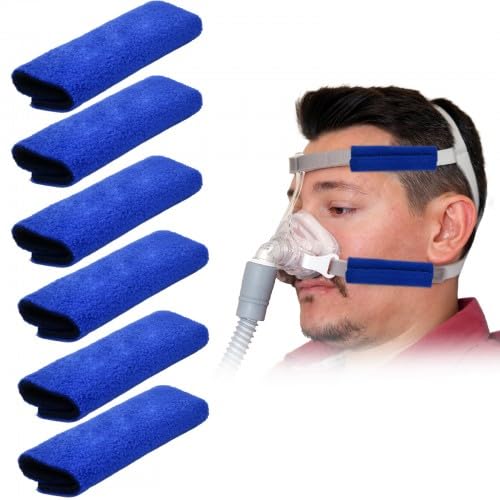 Azonelife - 3 Paire de Fournitures de CPAP, Coussinets de Confort de Sangle CPAP, Housses de Sangle de Masque CPAP, Coussinets Faciaux CPAP, Doublures de Masque CPAP