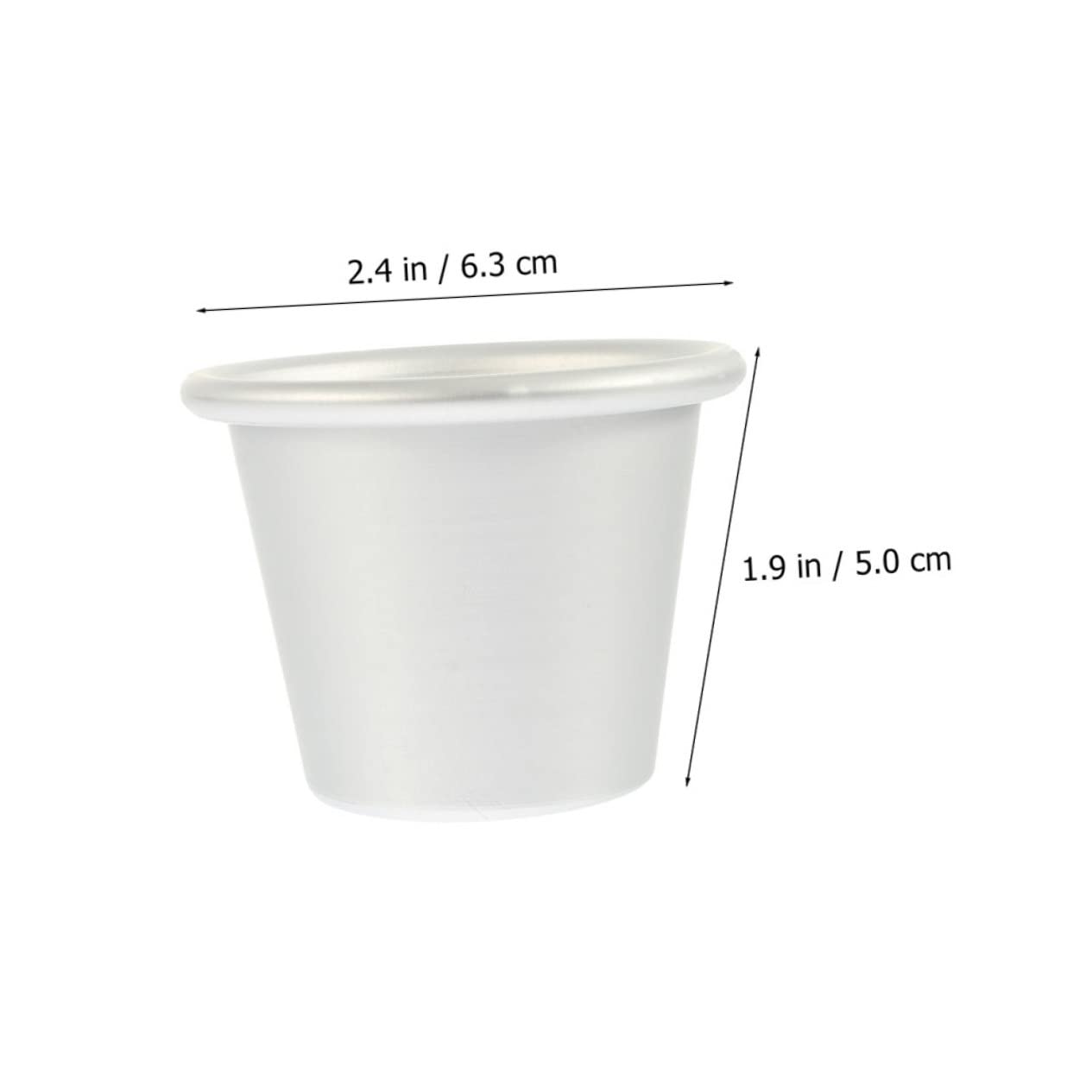 OKUMEYR 6Pcs Round Baking Mould Nonstick Pudding Moulds Cake for Home Baking and Professional Use for Puddings and Cakes