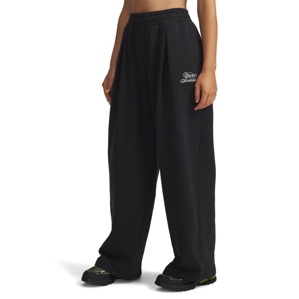 Under Armour Rival Fleece Script Pt - Black / / White - LG