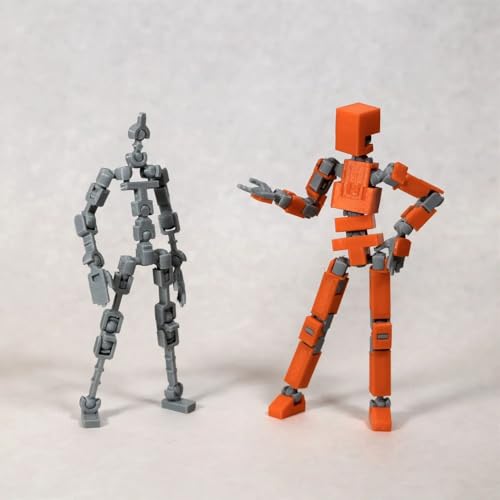LUCKY13TOY 3D Printed Multi-Joint Mechanical Doll Blue