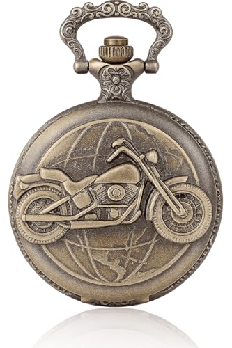 Image of Pocket Watch Metal Keychain Retro Vintage for Gifting With Key Ring Anti-Rust