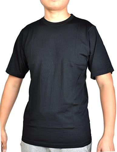Sheep Run Men 100% Merino Wool Shirt Lightweight Short Sleeve Crew Sports (L, Black)