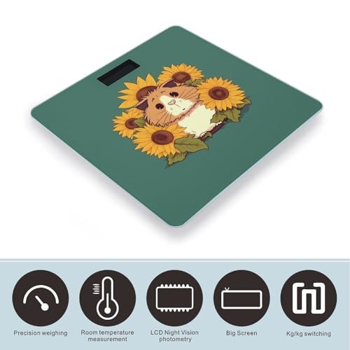 Báscula Digital de Baño con Diseño Sunflower Hamster miniatura 3
