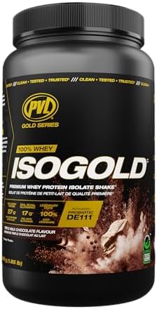 PVL ISOGOLD, Grass Fed, Whey Protein Isolate, Triple Milk Chocola...