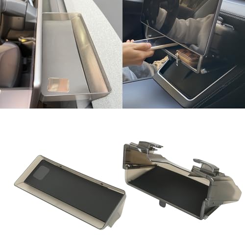 ROCCS Under Screen Storage Box Set Fit for Model Y Juniper & Model 3 Highland, ABS Magnetic Hidden Organizer with Non-Slip Pads,Upper & Lower Console Tray for 2024 2025 2026 Tesla Interior Accessories by ROCCS - Used condition - US$36.79