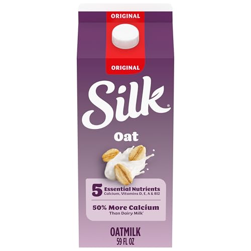 Silk Oat Milk, Original, Dairy-Free, Non-GMO Project Verified, Half Gallon