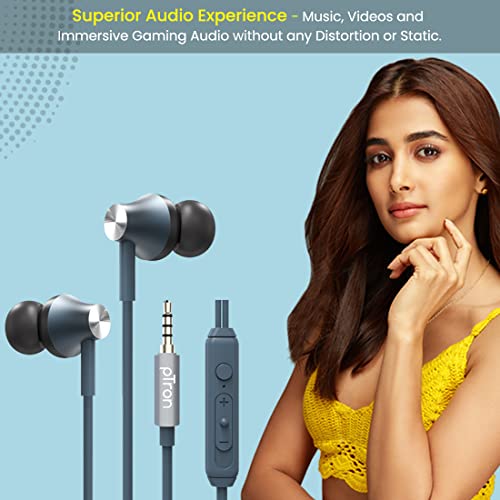 pTron-Pride-Evo-HBE-High-Bass-Earphones-in-Ear-Wired-Headphones-with-in-line-Mic-10mm-Powerful-Driver-for-Hi-Fi-Audio-Noise-Cancelling-Headset-with-12m-Tangle-Free-Cable-35mm-Aux-Grey pTron Pride Evo HBE (High Bass Earphones) in-Ear Wired Headphones with in-line Mic, 10mm Powerful Driver for Hi-Fi Audio…