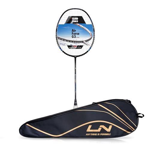 Image of Li-Ning Air Force G3 Badminton Racket with Full Cover | Max Tension : ≤30 lbs | Superlight Technology | Aerotec Beam | Dynamic Frame