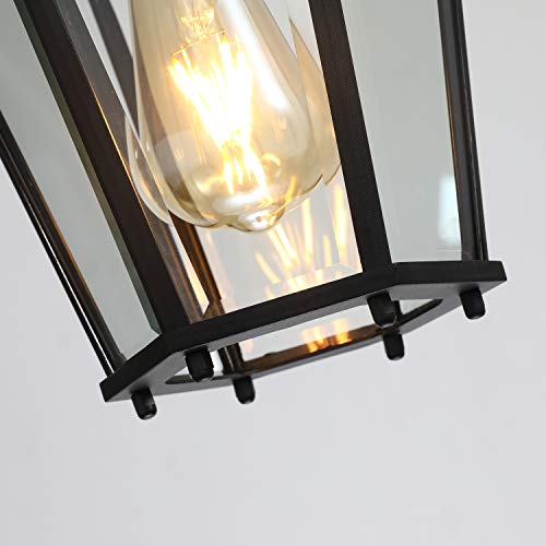Alaislyc P053A Outdoor Pendant Light Fixture Black H14 Exterior Chain Hanging Lights Lantern For Hallway Porch #TOP3