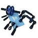 Kit Rueda Abdominales AB Roller (5-en-1) Push Up Bars - Cuerda Saltar Comba - Fortalecedores Manos - Esterilla Fitness. Set Rodillo Abdominal, Barras Flexiones, Pinzas para Antebrazo. Gimnasio en Casa