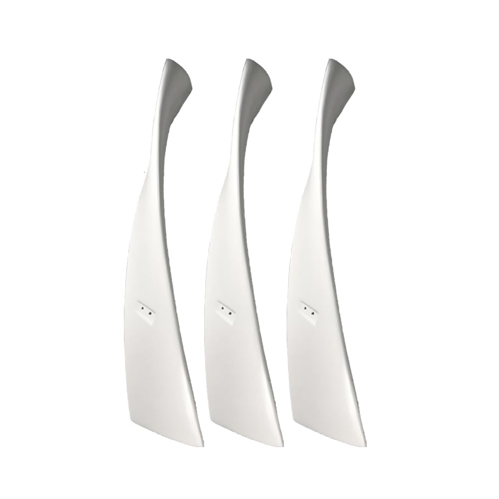 Fiberglas-Windmühlenblatt vertikale Achse Windturbinengeneratorblätter für DIY-Windkraftprojekte Weiß/Rot/Grün,Weiß,3 Pieces