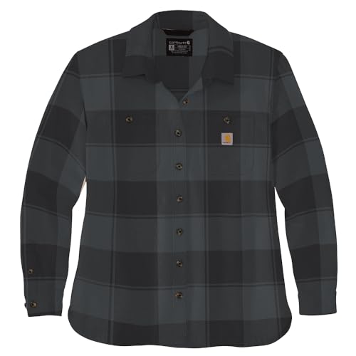 Carhartt Damen Plaid, Schwarz, Groß