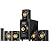 Bobtot Small Subwoofer Home Theater for TV Surround System 5 Wired Speakers Amplifier 4 inch Woofer Built-in Receiver Support HDMI ARC Optical Bluetooth Input for Projector