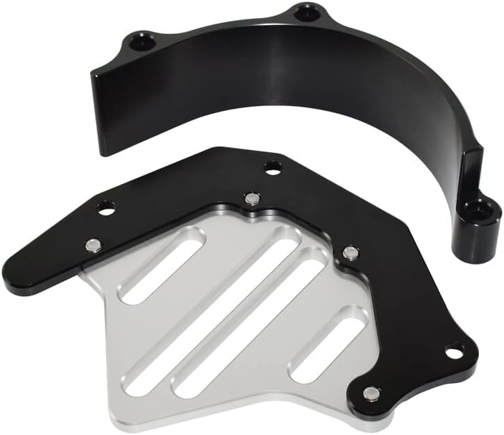 Motorbike Front Sprocket Chain Guard Cover Left Side Engine For Kawasaki Z900RS Z 900 RS Cafe/ABS 2018 2019 2020 2021 (Silver)