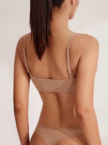 REORIA Women's Basic Scoop Neck Wireless No Padding Bralette Ultra Comfortable Soft Smoothing Seamless No Underwire Bras3