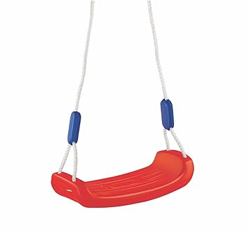 OK Play Fun Flier | Plastic Baby Swing for Kids, Adjustable Baby Swing/jhula for Kids | Improves Gross Skills | for 5+ Years (Red)