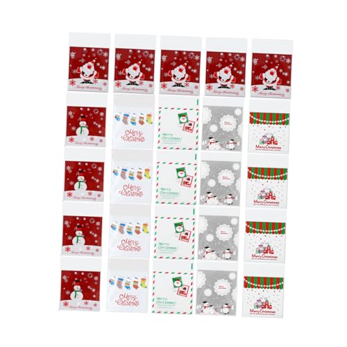 HOODANCOS 600個クリスマス お菓子包装袋 自己接着式 クッキー キャンディー