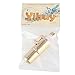 Yibuy #7 Golden Brass B-flat Soprano Saxophone Mouthpiece with Ligature Reed