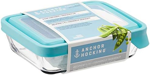 Anchor Hocking TrueSeal Glass Food Storage Containers with Minera...